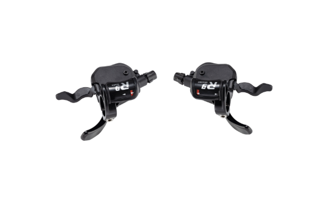 Microshift SL-R769-2 9 Speed Double Xpress Road Flat Bar Shifters Shimano Compatible