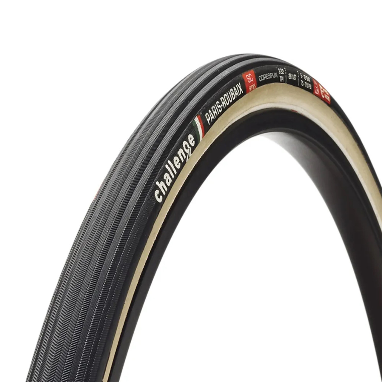 Challenge  Paris-Roubaix Handmade Tubular SC Tyre 700 x 27 320tpi White TUBULAR SC TYRE