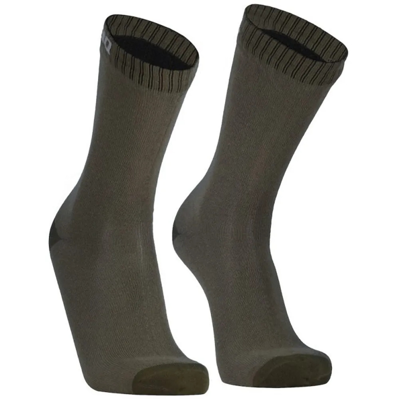 Dexshell  Ultra Thin Crew Waterproof Socks In Olive Green