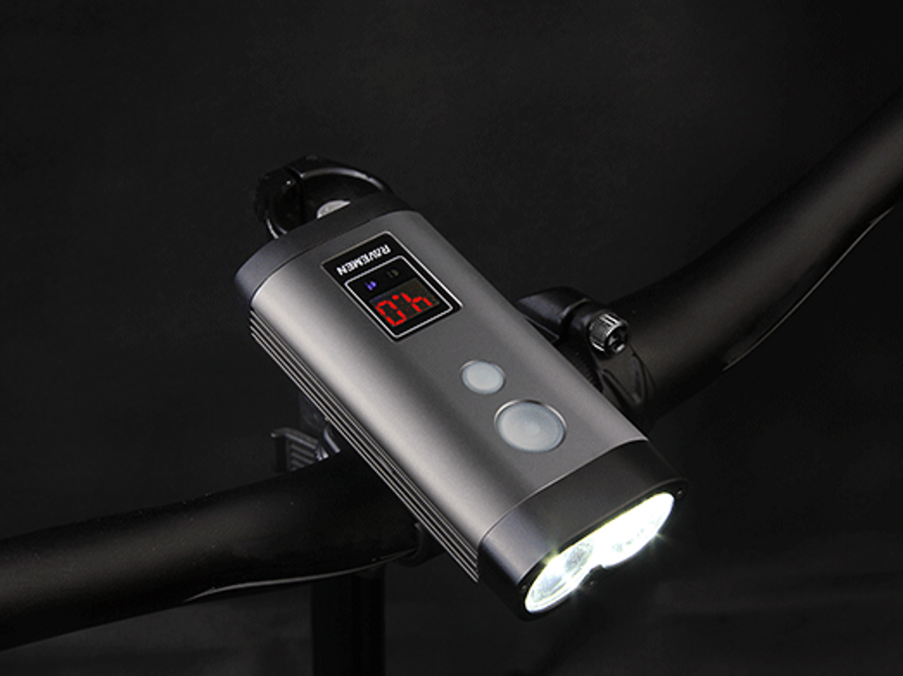 Ravemen PR1400 USB Rechargeable DuaLens Front Light with Remote in Grey/Black RRP £110