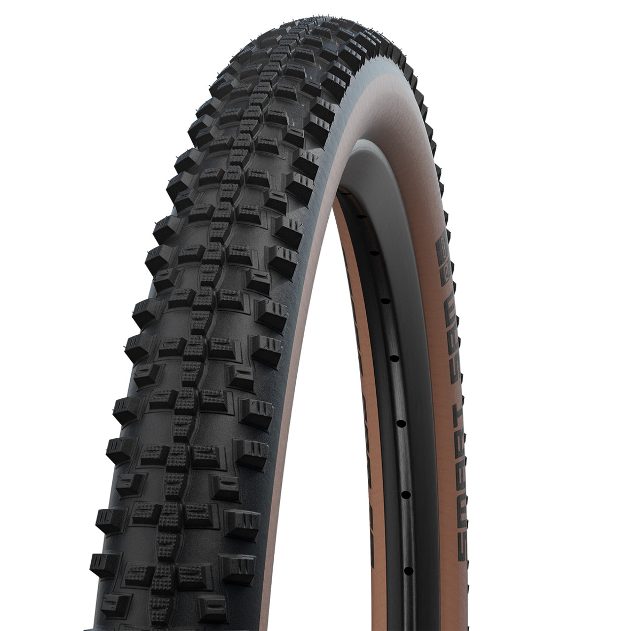 Schwalbe Smart Sam DD Performance MTB  E-Bike All Round Folding Tube Type Tyre In Black/Bronze