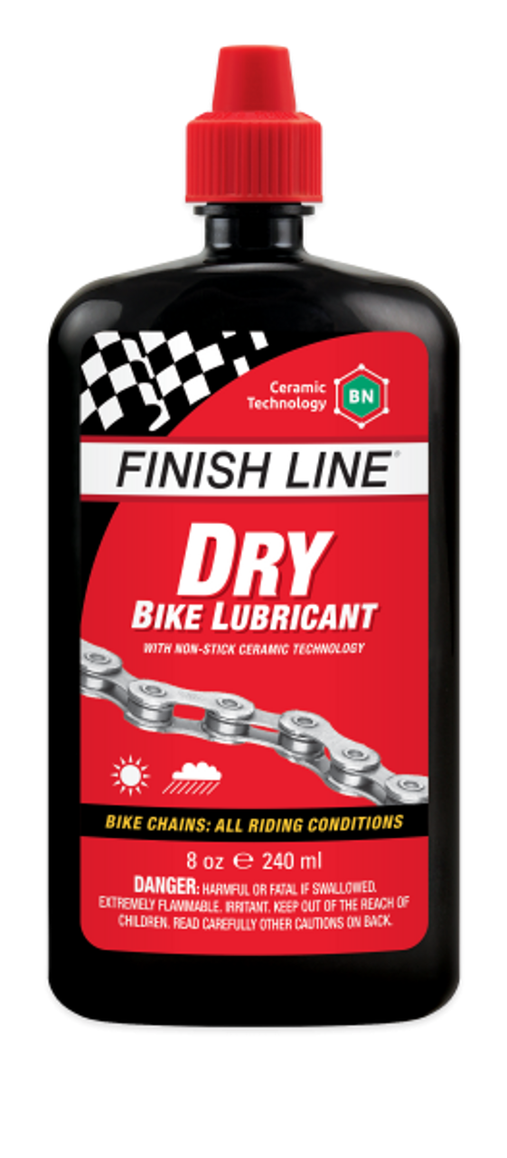 Finish Line Dry Chain Lube With Non Stick Ceramic Tech - Drip Bottle All Sizes
