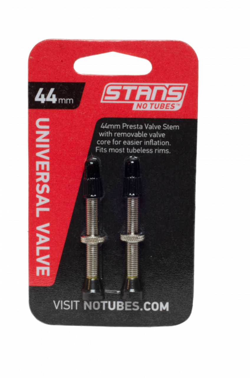 Stan's No Tubes Brass Tubeless Presta Valves With Removable Valve Core All Sizes