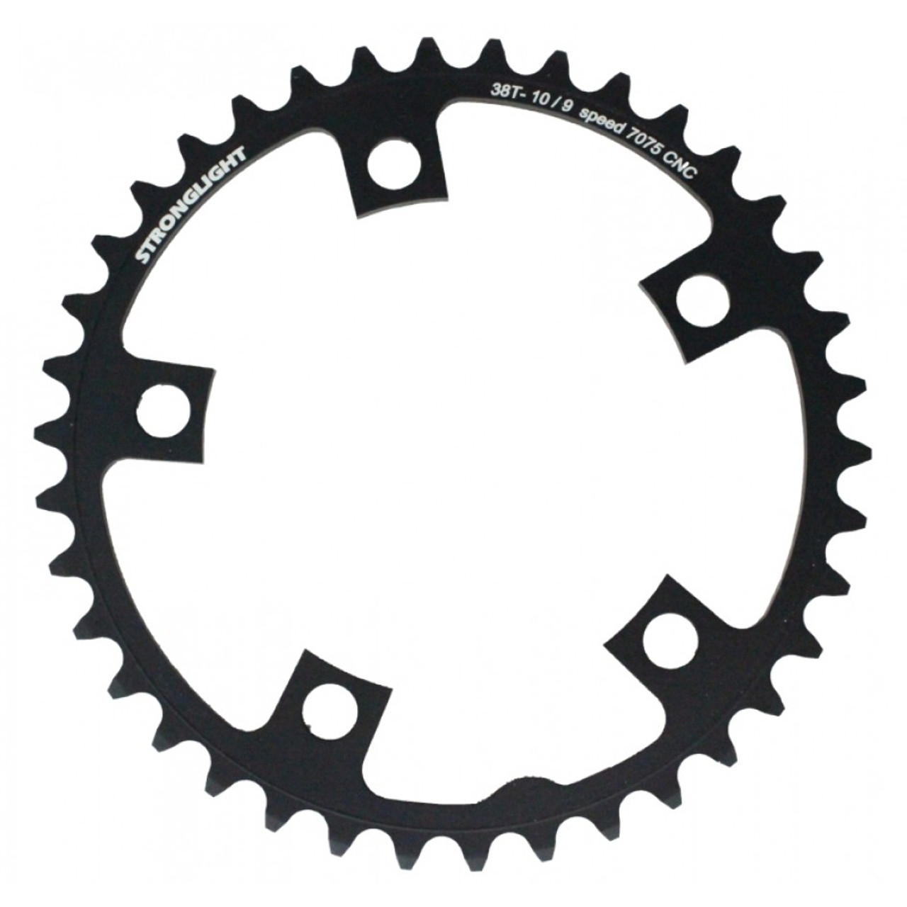 Stronglight Zicral 7075 9/10 Speed Chainring | 110mm BCD | Black | All Sizes