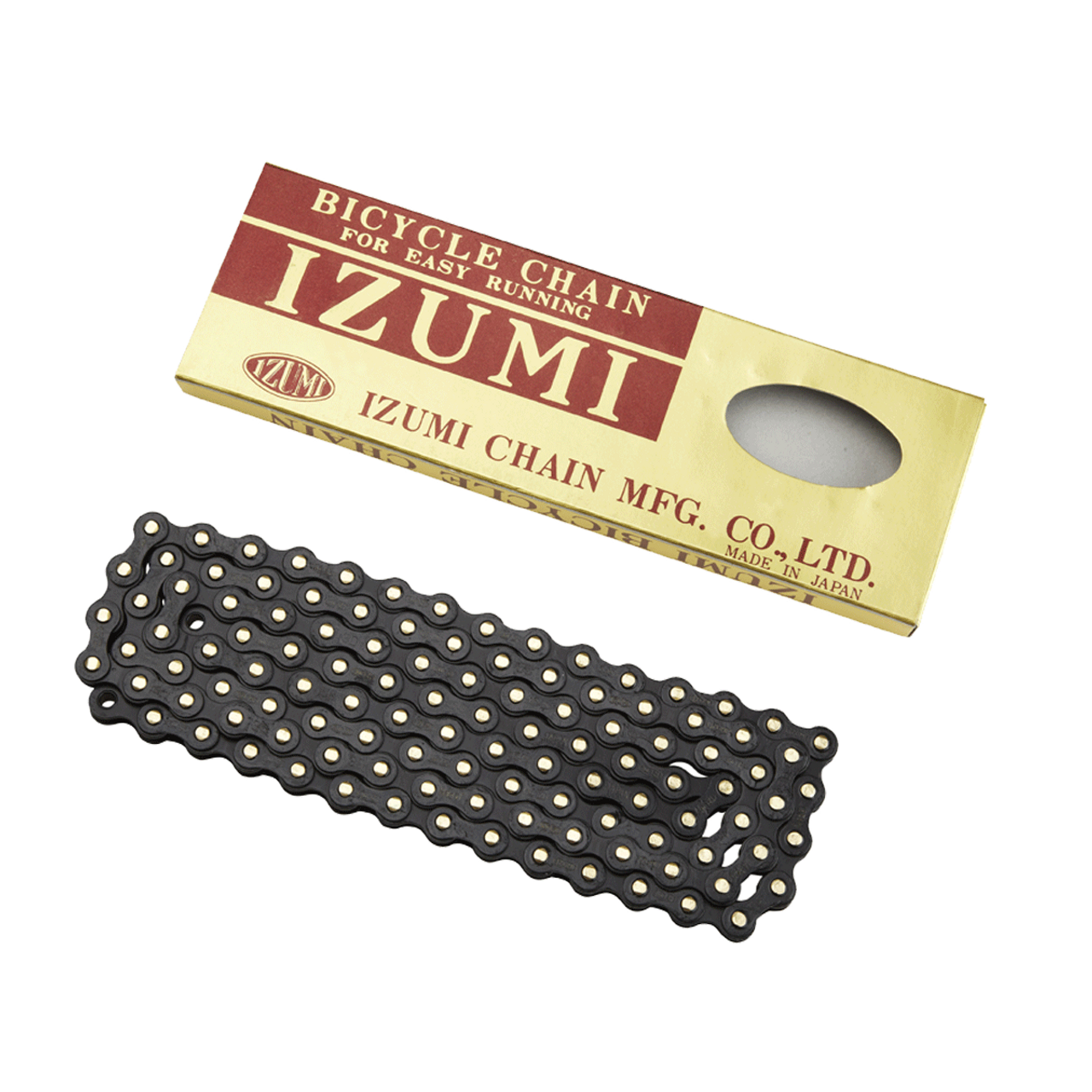 Izumi Standard Chain 1/2 X 116 Links In Black with Gold Pins