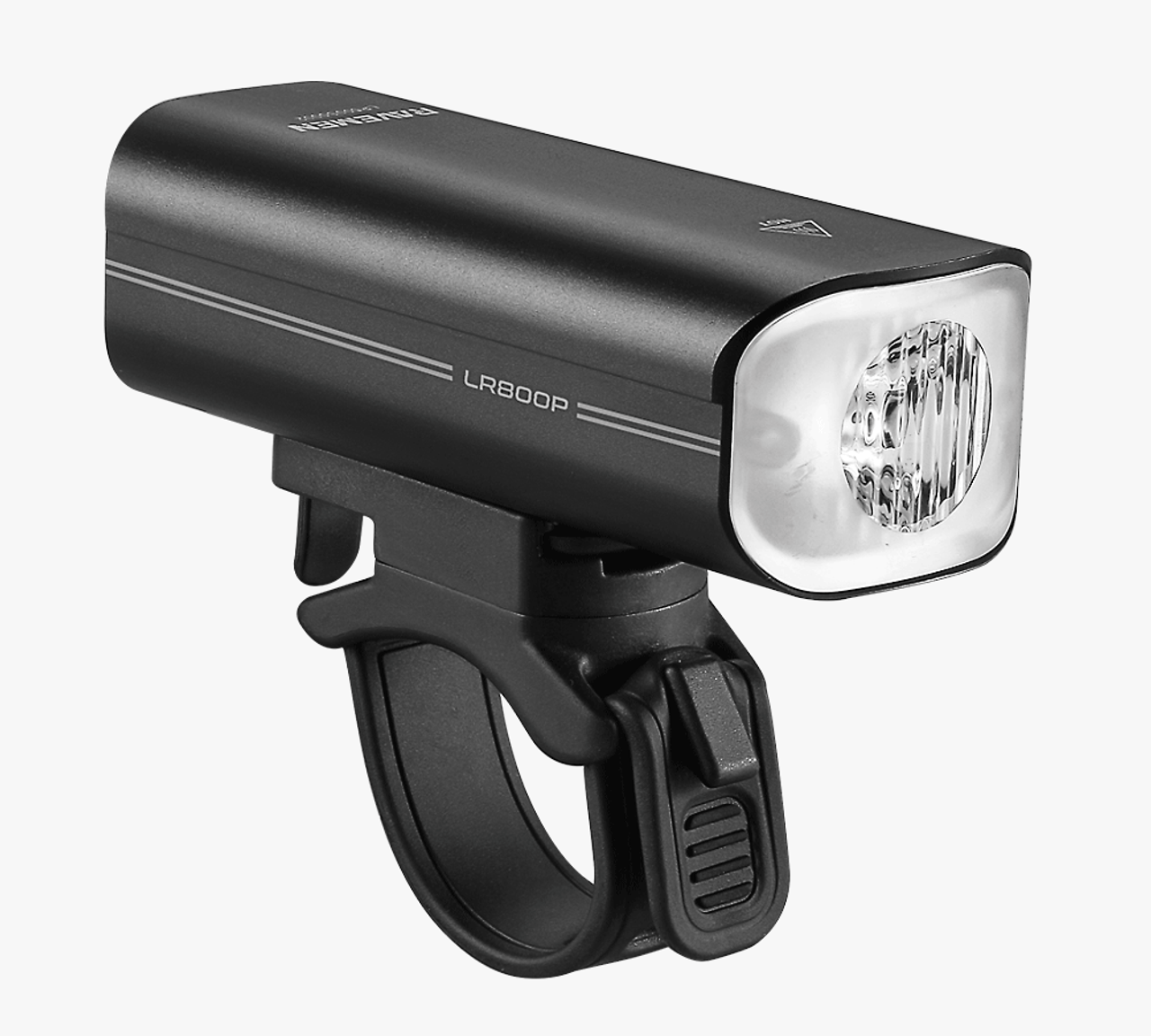 Ravemen LR800P USB Rechargeable Curved Lens Front Light in Matt Black (800 Lumens)