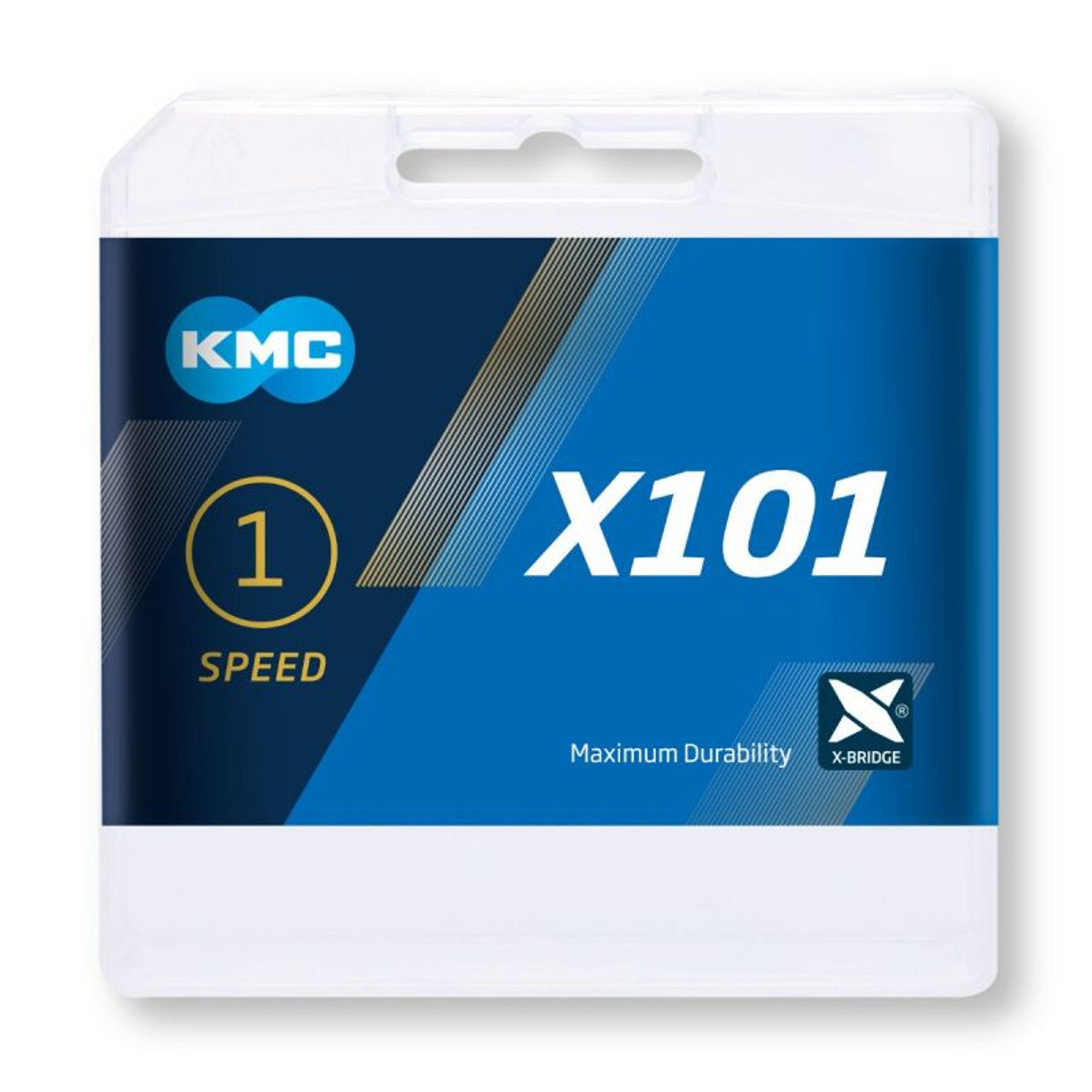 KMC X101 1spd 112 Link Track Chain Silver