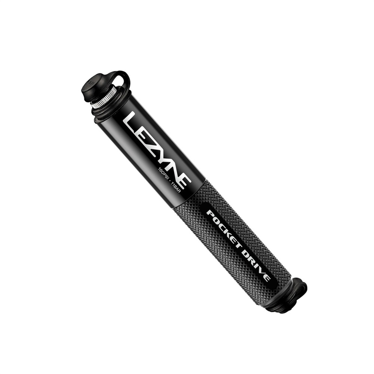 Lezyne Pocket Drive Compact Bicycle Hand Pump - Black