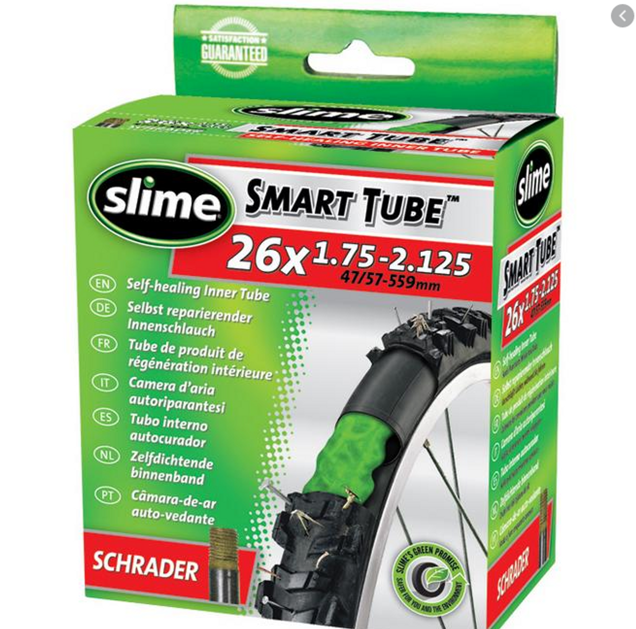 Slime Self Sealing MTB Tubes Schrader Valve