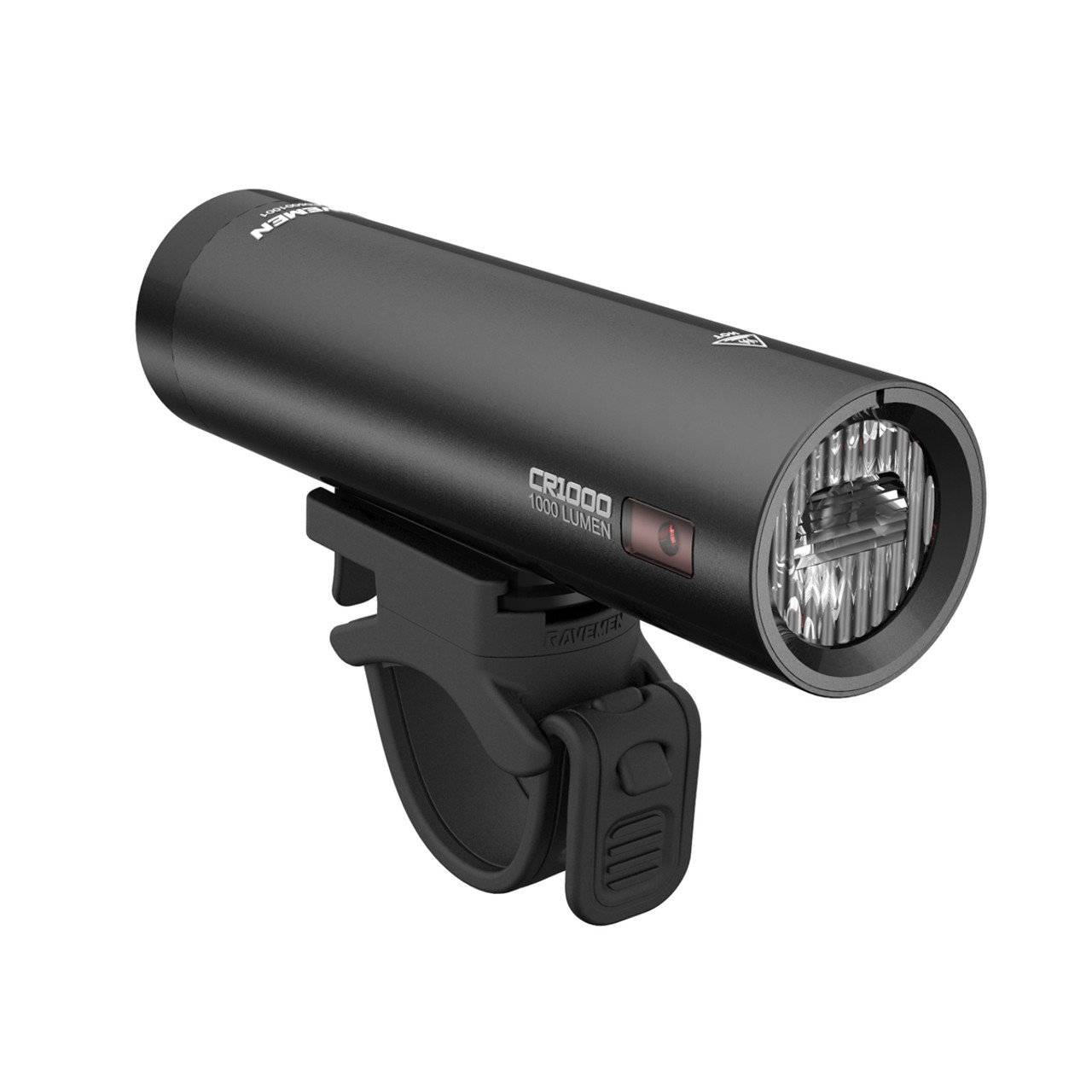 Ravemen CR1000 USB Rechargeable Front Light with Remote in Matt/Gloss Black (1000 Lumens)