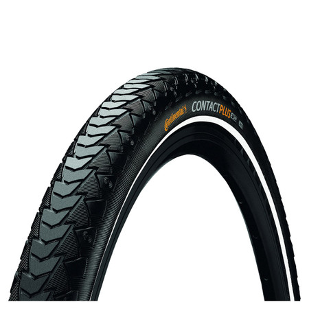 Continental Contact Plus Wired Tyre In Black/Reflex Continental Contact Plus Wired Tyre In Black/Reflex