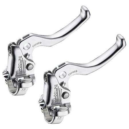 Dia-Compe MX122 Brake Levers For Calliper/Cantilevers In Silver Dia-Compe MX122 Brake Levers For Calliper/Cantilevers In Silver