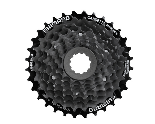 Shimano HG200 8 Speed Cassette - Ratio 12-32T In Black