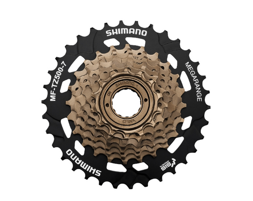 Shimano Tourney MF-TZ500 7 Speed Multiple Freewheel 14-34 Shimano Tourney MF-TZ500 7 Speed Multiple Freewheel 14-34
