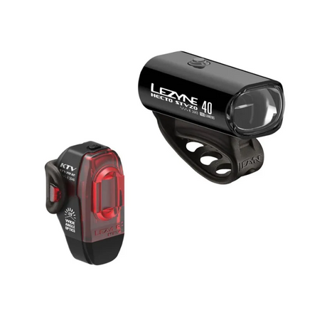 Lezyne Hecto Drive STVZO 40 and KTV Drive STVZO LED Light Set Lezyne Hecto Drive STVZO 40 and KTV Drive STVZO LED Light Set