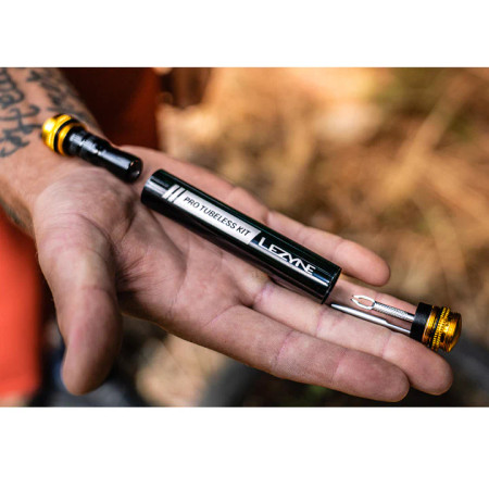 Lezyne Pro Tubeless Kit Includes Inserter Tool/ Plug Retention Tool /Stainless Steel Knife / Presta CO2 Inflator & Tyre Plugs Lezyne Pro Tubeless Kit Includes Inserter Tool/ Plug Retention Tool /Stainless Steel Knife / Presta CO2 Inflator & Tyre Plugs