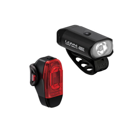 Lezyne Mini Drive 400XL Front & KTV Drive+ Rear Lightset Lezyne Mini Drive 400XL Front & KTV Drive+ Rear Lightset