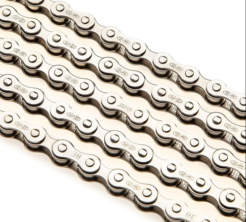 Izumi Single Speed 410 NP 1⁄2” x 1/8” 116 Link Chain In Silver Izumi Single Speed 410 NP 1⁄2” x 1/8” 116 Link Chain In Silver
