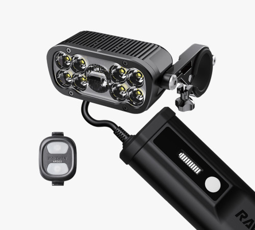 Ravemen XR6000 Wireless Switch Control MTB USB-C Chargeable Front Battery Pack Headlight RRP £389.99 Ravemen XR6000 Wireless Switch Control MTB USB-C Chargeable Front Battery Pack Headlight RRP £389.99