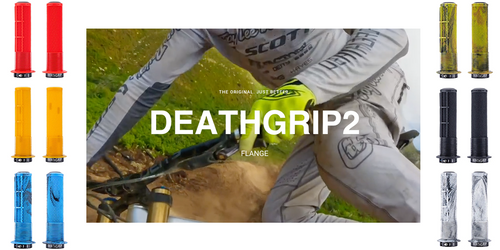 NEW DMR DeathGrip2 Flanged BMX MTB Trail Bicycle Handlebar Grips NEW DMR DeathGrip2 Flanged BMX MTB Trail Bicycle Handlebar Grips