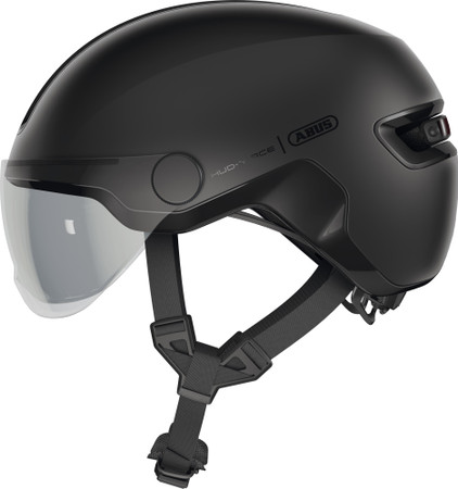 ABUS Hud-Y ACE Urban Helmet in Velvet Black ABUS Hud-Y ACE Urban Helmet in Velvet Black