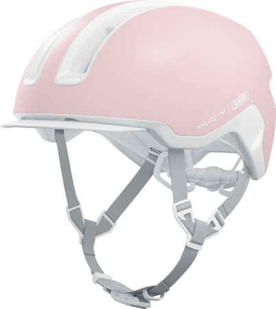 ABUS Hud-Y Pure Urban Helmet With Rear LED Light in Rose ABUS Hud-Y Pure Urban Helmet With Rear LED Light in Rose