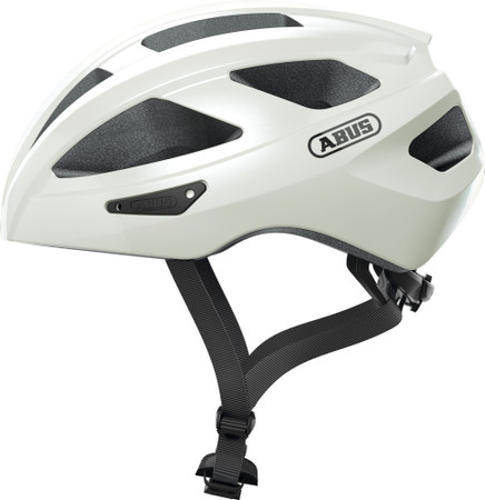 ABUS Macator Road Bicycle Helmet in Pearl White ABUS Macator Road Bicycle Helmet in Pearl White