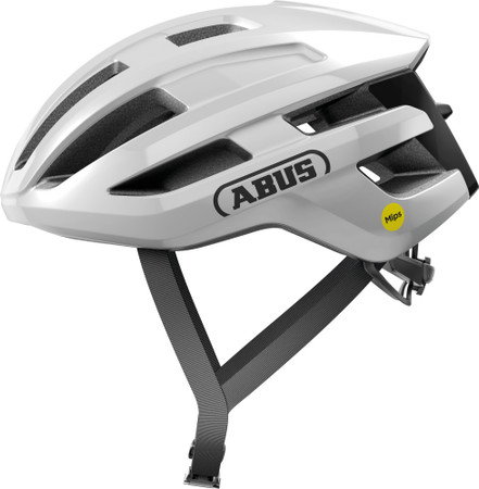 ABUS Powerdome MIPS Road Helmet in Shiny White ABUS Powerdome MIPS Road Helmet in Shiny White