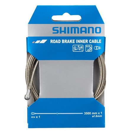 Shimano Road/Tandem Stainless Steel Single Inner Brake Wire 1.6 x 3500 mm Shimano Road/Tandem Stainless Steel Single Inner Brake Wire 1.6 x 3500 mm