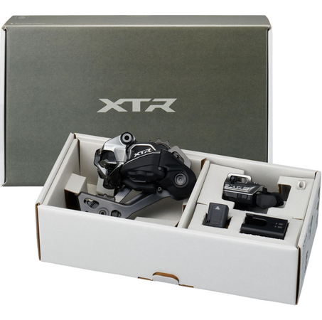 Shimano XTR M9250 Di2 Upgrade Kit Includes - SW-M9250 I-SpecEV Shift Switch , BT-DN320, EC-DN100, SM-CN910,RD-M9250 SGS mech Shimano XTR M9250 Di2 Upgrade Kit Includes - SW-M9250 I-SpecEV Shift Switch , BT-DN320, EC-DN100, SM-CN910,RD-M9250 SGS mech