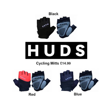 HUDS Fingerless Cycling Mitts Road, Gravel and MTB