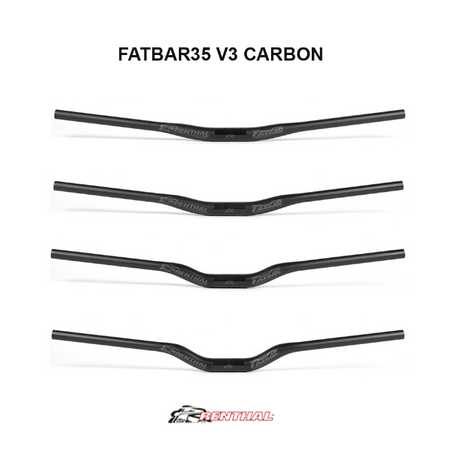 Renthal FatBar 35 V3 Carbon Handlebars 800mm Wide | Black Renthal FatBar 35 V3 Carbon Handlebars 800mm Wide | Black