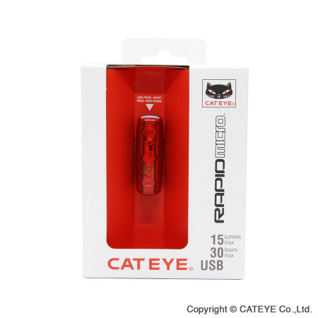 CatEye Rapid Micro 15 Lumen USB Rechargeable Rear Bicycle Light CatEye Rapid Micro 15 Lumen USB Rechargeable Rear Bicycle Light