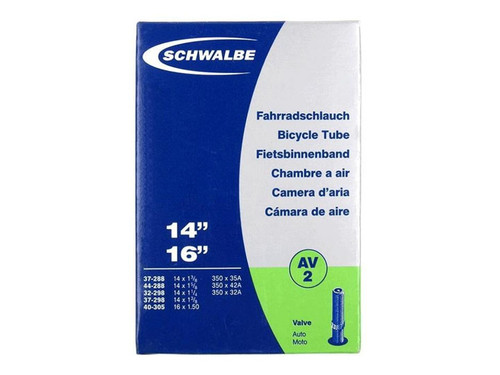 Schwalbe AV2 Inner Tube - 14 x 1 3/8 - 40mm Schrader Valve Schwalbe AV2 Inner Tube - 14 x 1 3/8 - 40mm Schrader Valve