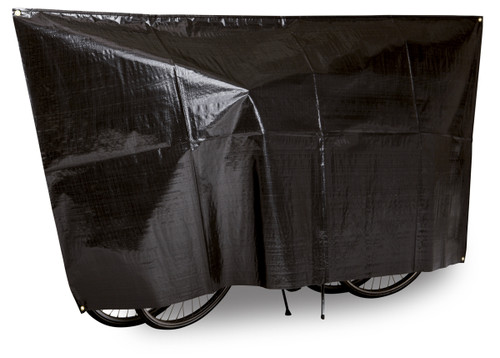 VK Duo Waterproof 2-Bike Bicycle Cover Inc. 5m Cord | Black VK Duo Waterproof 2-Bike Bicycle Cover Inc. 5m Cord | Black