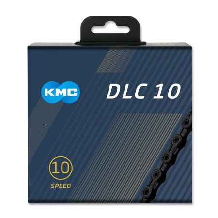 KMC X10 DLC 10 Speed Chain 116 Link All Black KMC X10 DLC 10 Speed Chain 116 Link All Black