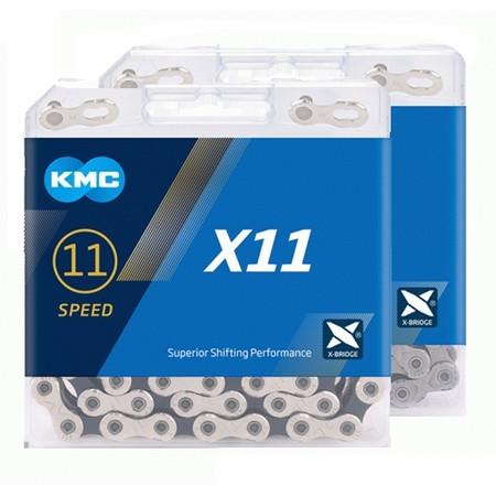 KMC X11 11 Speed Chain 114 Links Silver/Black KMC X11 11 Speed Chain 114 Links Silver/Black