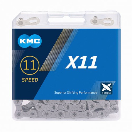 KMC X11 11 Speed Chain 118 Links Grey KMC X11 11 Speed Chain 118 Links Grey