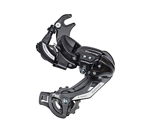 Shimano Tourney TY500 6/7 Speed Axle Mount Rear Derailleur In Black