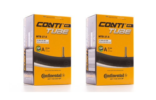2 x Continental MTB 26 Mountain Bike inner tube Schrader Valve 1.75 to 2.5 