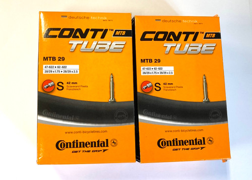 2x Continental MTB 29 x 1.75-2.5 With 42mm Presta Valve