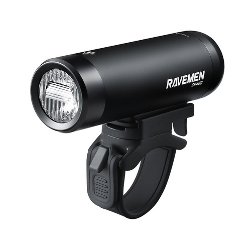 Ravemen CR450 USB Rechargeable T-Shape Anti-Glare Front Light with Remote in Matt/Gloss Black RRP £44.99
