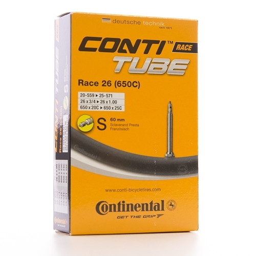 Continental Race 26 (650c) 650 x 18/25 - 26 x 3/4- 26 x 1.0 Presta 60mm Valve