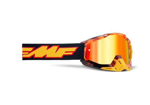 FMF POWERBOMB Youth Goggle In Spark With Mirror Red Lens