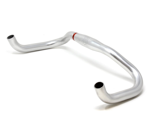 Nitto RB-030SSB Curved Oversize Bullhorn Handlebars | 31.7mm Clamp | Silver