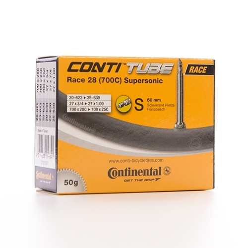 Continental Race 28 Supersonic Lightweight Bicycle Inner Tubes 700c