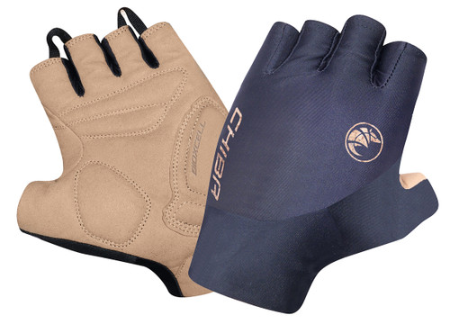 Chiba Bio-X-Cell "Eco" Pro Padded Cycling  Mitts In Dark Grey RRP £34.99