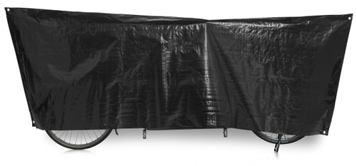 VK Tandem Waterproof Tandem Bicycle Cover Inc. 5m Cord | Black