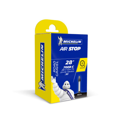 Michelin Airstop Road Inner Tube 700c x 25-32mm 40mm Presta Valve