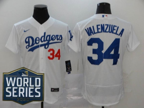 Los Angeles Dodgers Fernando Valenzuela #34 2020 Mlb White Jersey